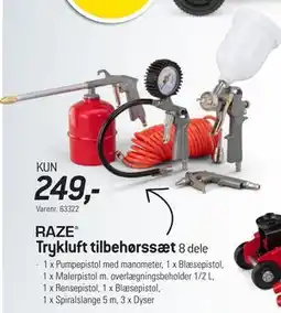 Thansen RAZE Trykluft tilbehørssæt tilbud