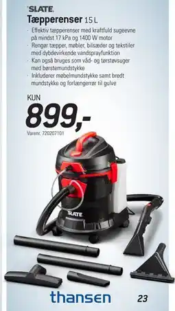 Thansen SLATE Tæpperenser tilbud