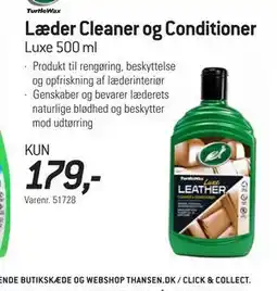 Thansen Læder Cleaner og Conditioner tilbud