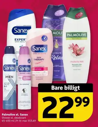Løvbjerg Palmolive el. Sanex tilbud