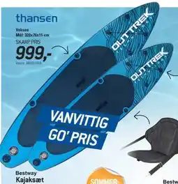 Thansen OUTTREK Voksen Paddle board tilbud
