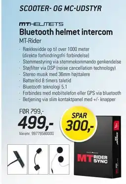 Thansen Bluetooth helmet intercom tilbud