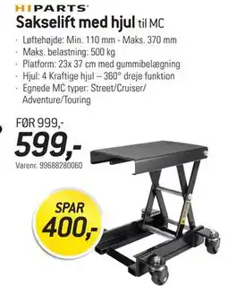 Thansen Sakselift med hjul tilbud