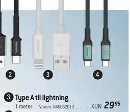Thansen USB-kabler Type A til lightning tilbud