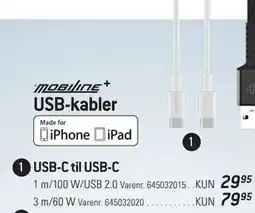 Thansen USB-kabler USB-C til USB-C tilbud