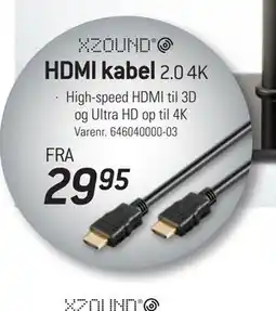 Thansen HDMI kabel tilbud