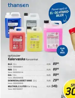 Thansen Kølervæske tilbud