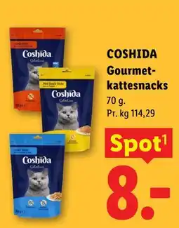 Lidl COSHIDA Gourmetkattesnacks tilbud