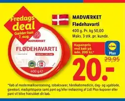 Lidl MADVÆRKET Flødehavarti, App-pris tilbud