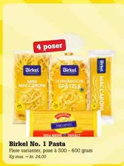 Poetzsch Padborg Birkel No. 1 Pasta tilbud