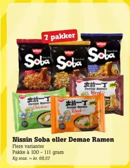Poetzsch Padborg Nissin Soba eller Demae Ramen tilbud