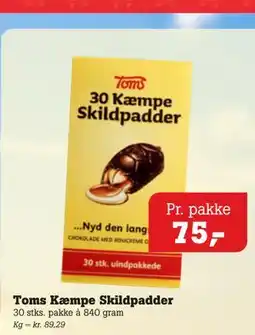 Poetzsch Padborg Toms Kæmpe Skildpadder tilbud
