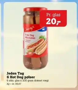 Poetzsch Padborg Jeden Tag 6 Hot Dog pølser tilbud
