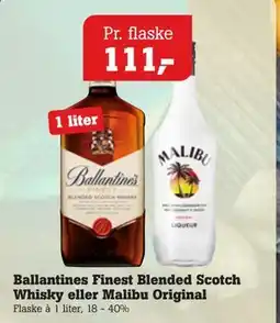 Poetzsch Padborg Ballantines Finest Blended Scotch Whisky eller Malibu Original tilbud