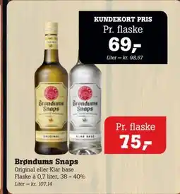 Poetzsch Padborg Brøndums Snaps tilbud