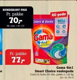 Poetzsch Padborg Gama 4in1 Smart Choice vaskepods tilbud