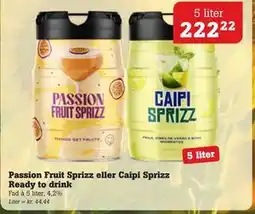 Poetzsch Padborg Passion Fruit Sprizz eller Caipi Sprizz Ready to drink tilbud
