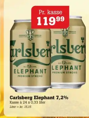 Poetzsch Padborg Carlsberg Elephant 7,2% tilbud