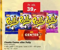 Poetzsch Padborg Cloetta Center eller Polly tilbud