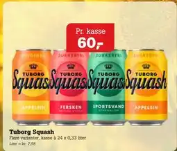 Poetzsch Padborg Tuborg Squash tilbud