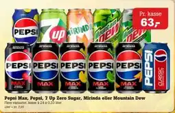 Poetzsch Padborg Pepsi Max, Pepsi, 7 Up Zero Sugar, Mirinda eller Mountain Dew tilbud