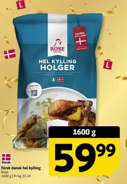 Løvbjerg Fersk dansk hel kylling Rose tilbud