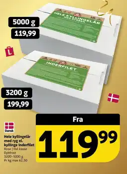Løvbjerg Hele kyllingelår med ryg el. kyllinge inderfilet tilbud
