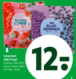 Coop 365 Coop bær eller frugt (frosne) tilbud