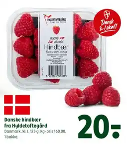 Coop 365 Danske hindbær tilbud