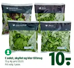 Coop 365 Salat, skyllet og klar til brug tilbud