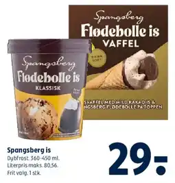 Coop 365 Spangsberg is (flødebolle / vaffel) tilbud