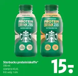 Coop 365 Starbucks proteindrik/kaffe tilbud