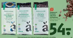 Coop 365 Ånglamark formalet kaffe eller hele kaffebønner tilbud
