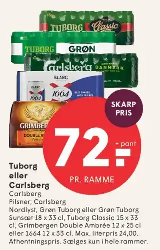 Tuborg eller Carlsberg (ølpakker)