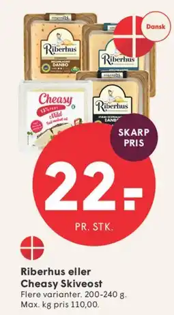 SPAR Riberhus eller Cheasy Skiveost tilbud