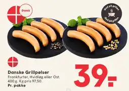 SPAR Danske Grillpølser tilbud
