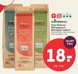 SPAR Grøn Balance Økologisk yoghurt tilbud