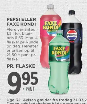 Pepsi eller Faxe Kondi