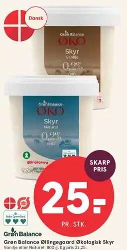 SPAR Grøn Balance ØKO Skyr tilbud