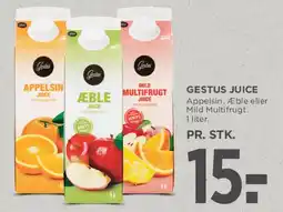 MENY Gestus juice (Appelsin, Æble eller Mild Multifrugt) 1 L tilbud