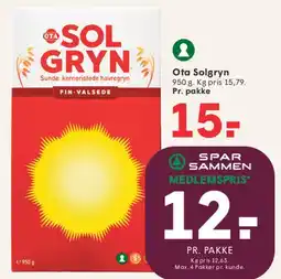 SPAR Ota Solgryn tilbud