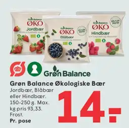 SPAR Grøn Balance Økologiske Bær tilbud