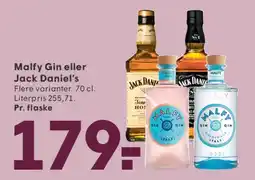 SPAR Malfy Gin eller Jack Daniel's tilbud