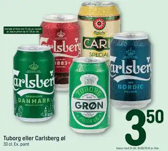 REMA 1000 Tuborg eller Carlsberg øl tilbud