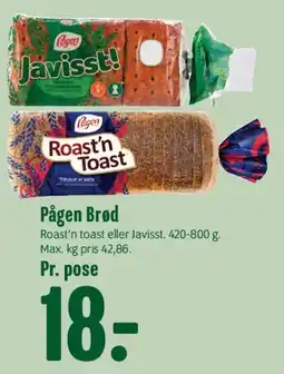 Min Købmand Pågen Brød tilbud