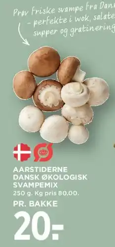MENY Aarstiderne Dansk Økologisk Svampemix tilbud