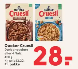 SPAR Quaker Cruesli tilbud