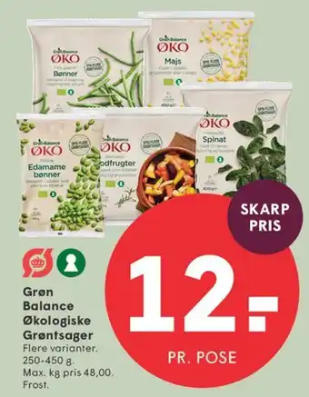 SPAR Grøn Balance Økologiske Grøntsager tilbud