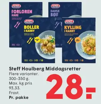 SPAR Steff Houlberg Middagsretter tilbud