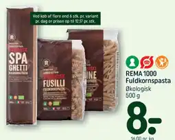REMA 1000 REMA1000 Fuldkornspasta (økologisk) tilbud